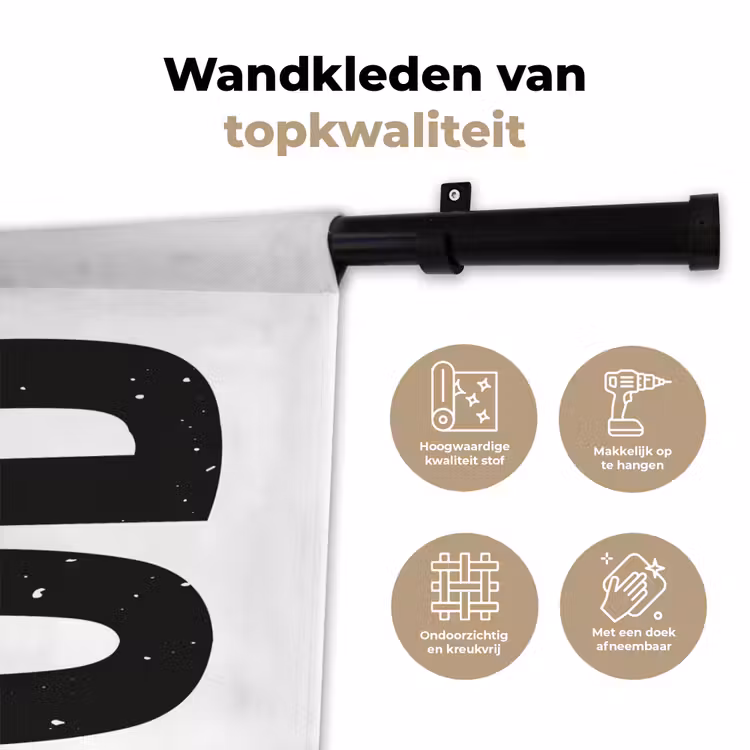 Wandkleed - Food - Zwart - Wit - Decoratie — 3