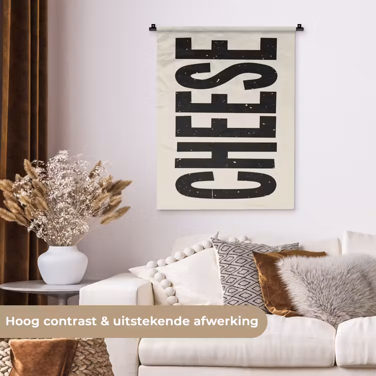 Wandkleed - Kaas - Decoratie - Beige - Cheese — 5