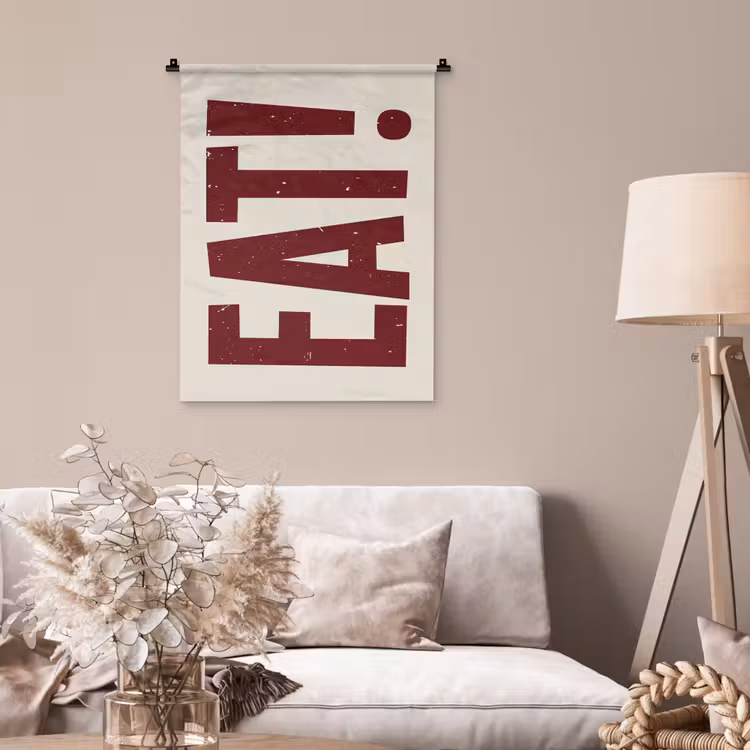 Wandkleed - Red - Eten - Vintage - Decoratie — 2