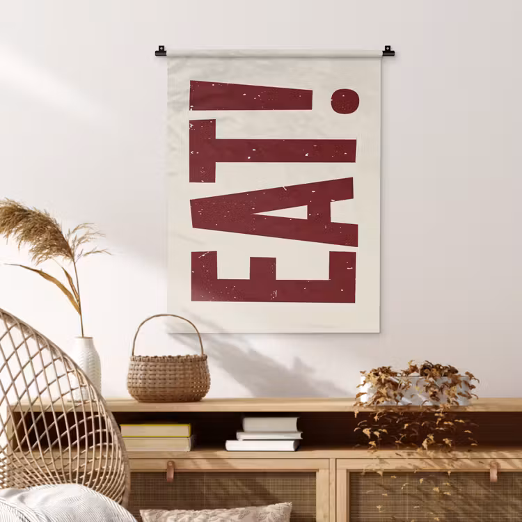 Wandkleed - Red - Eten - Vintage - Decoratie — 4