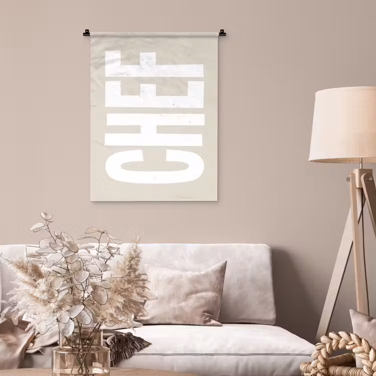 Wandkleed - Wit - Chef - Decoratie - Japandi — 2