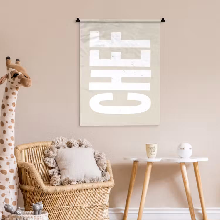 Wandkleed - Wit - Chef - Decoratie - Japandi — 6
