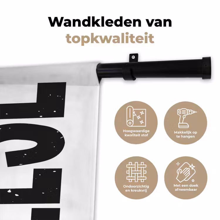 Wandkleed - Zwart - Vintage - Cheese - Japandi — 3