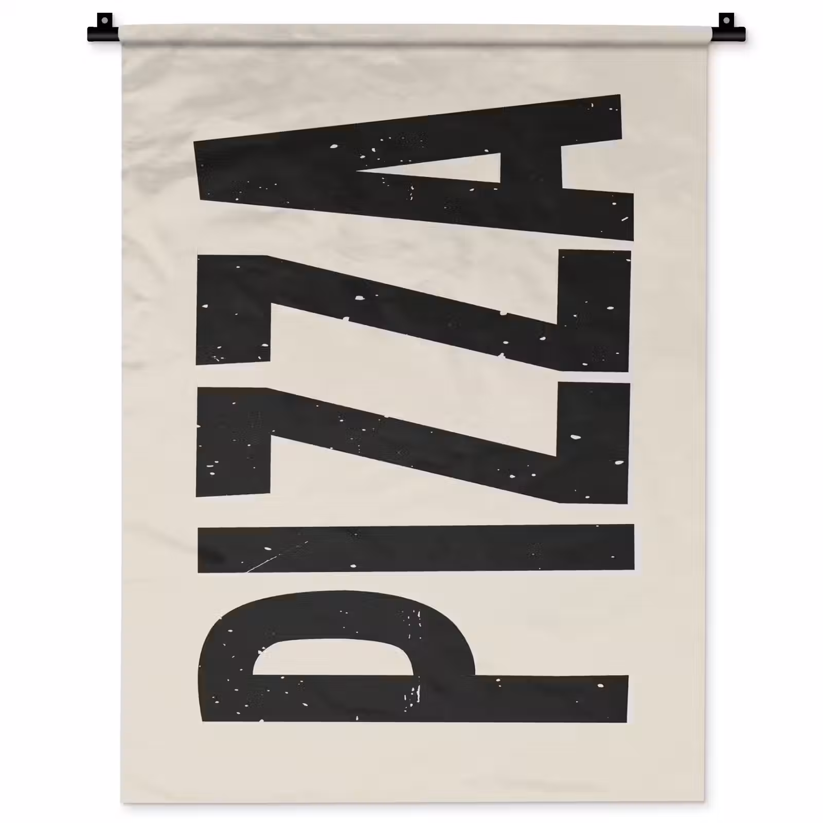 Wandkleed - Pizza - Decoratie - Japandi - Vintage — 1
