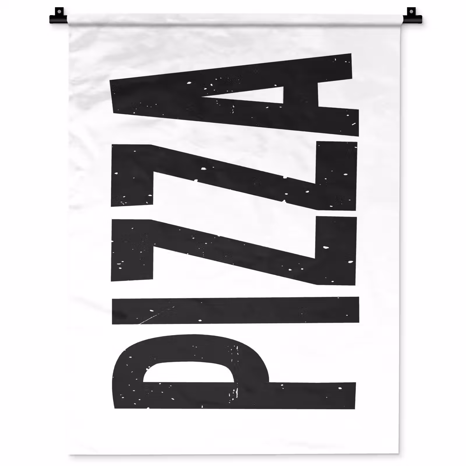 Wandkleed - Pizza - Japandi - Decoratie - Vintage — 1