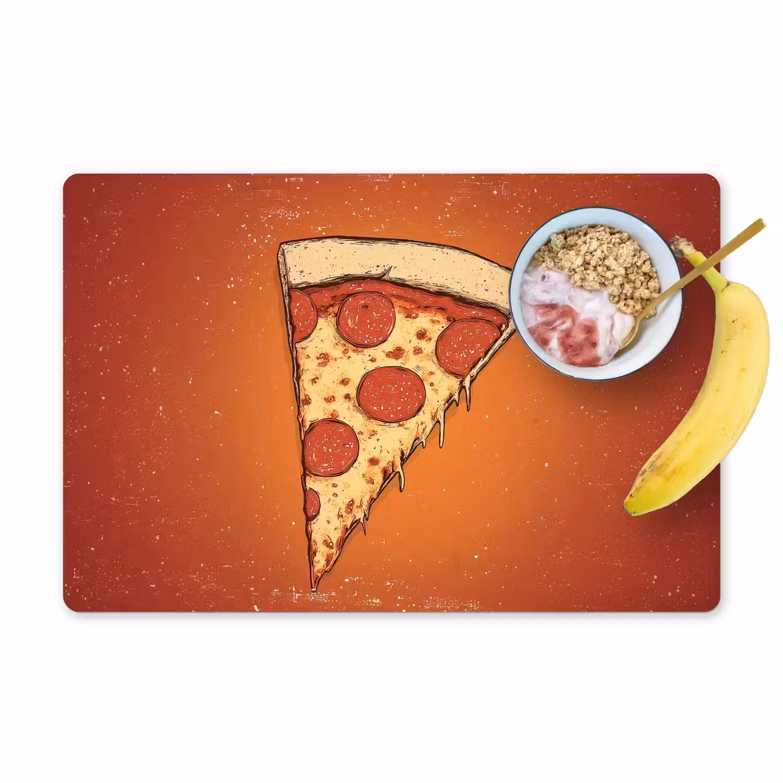 Placemat - 6 stuks - Pizza - Kaas - Rood - Pepperoni — 1