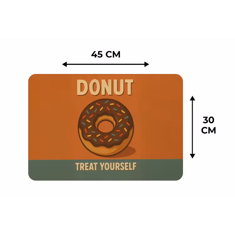 Placemat - 6 stuks - Donut - Spikkels - Kleurrijk - Quote — 3