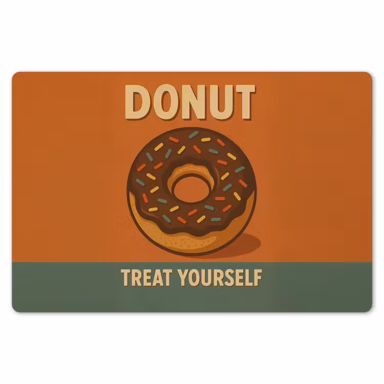 Placemat - 6 stuks - Donut - Spikkels - Kleurrijk - Quote — 7