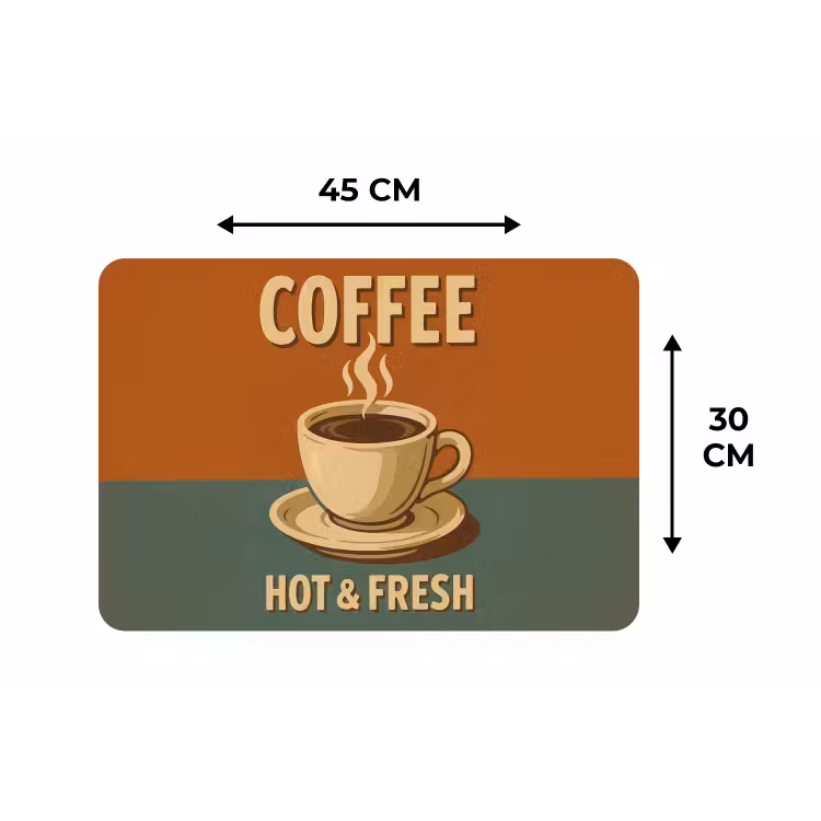 Placemat - 6 stuks - Koffie - Kop - Vintage - Quote — 3