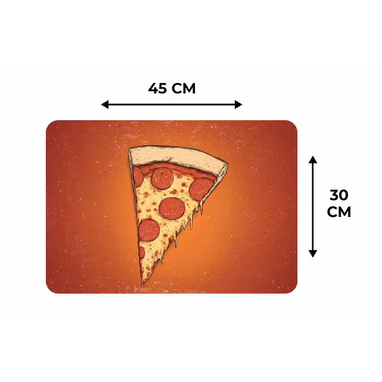 Placemat - 6 stuks - Pizza - Kaas - Rood - Pepperoni — 3