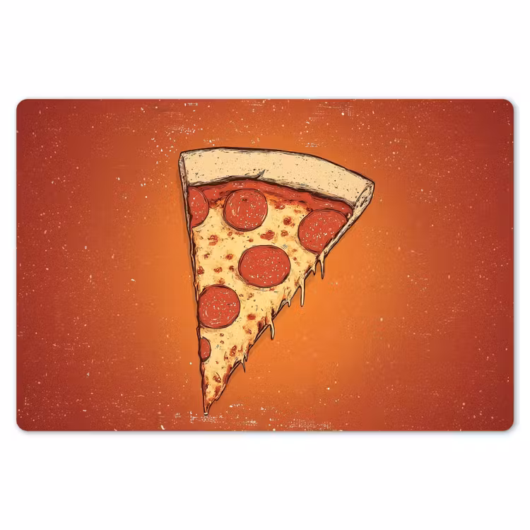 Placemat - 6 stuks - Pizza - Kaas - Rood - Pepperoni — 7