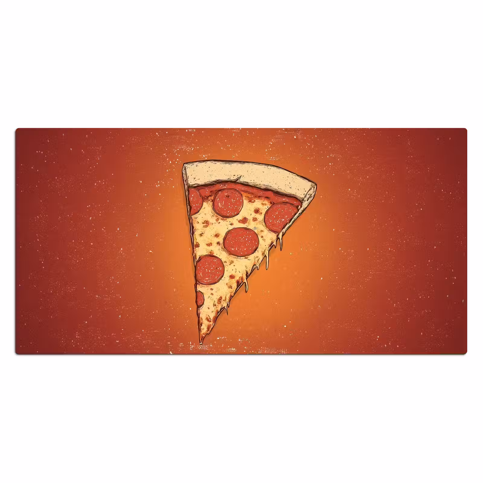 Bureau onderlegger - Pizza - Kaas - Rood - Pepperoni — 1