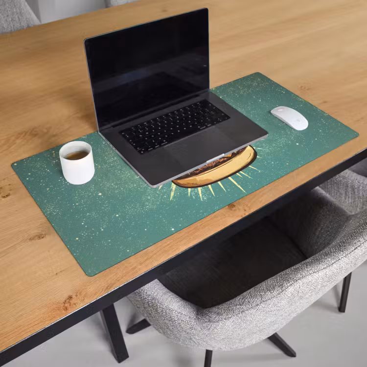 Bureau onderlegger - Hamburger - Illustratie - Sla - Kaas — 2