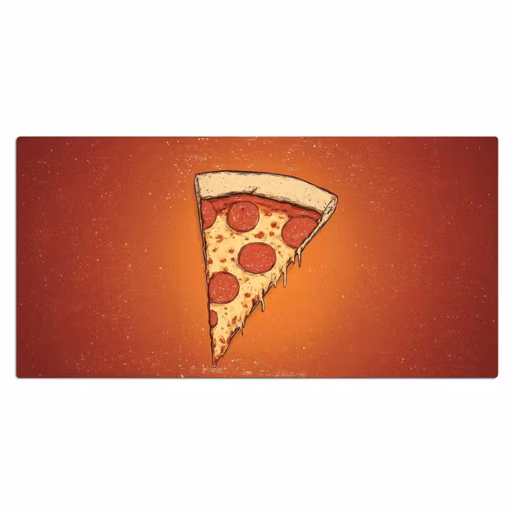 Bureau onderlegger - Pizza - Kaas - Rood - Pepperoni — 1