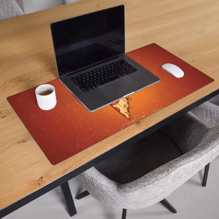 Bureau onderlegger - Pizza - Kaas - Rood - Pepperoni — 2