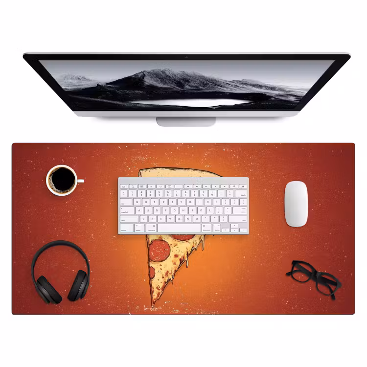 Bureau onderlegger - Pizza - Kaas - Rood - Pepperoni — 3