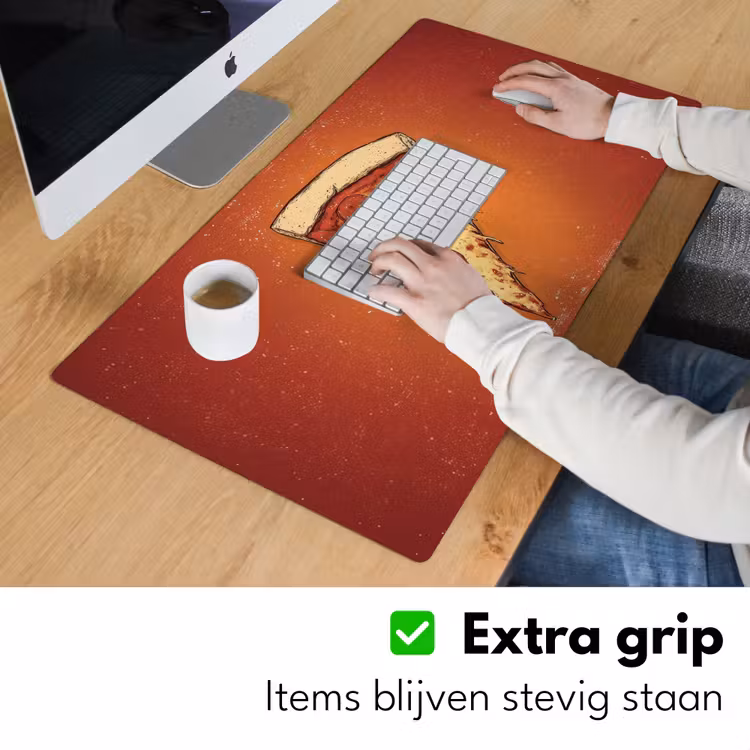 Bureau onderlegger - Pizza - Kaas - Rood - Pepperoni — 5