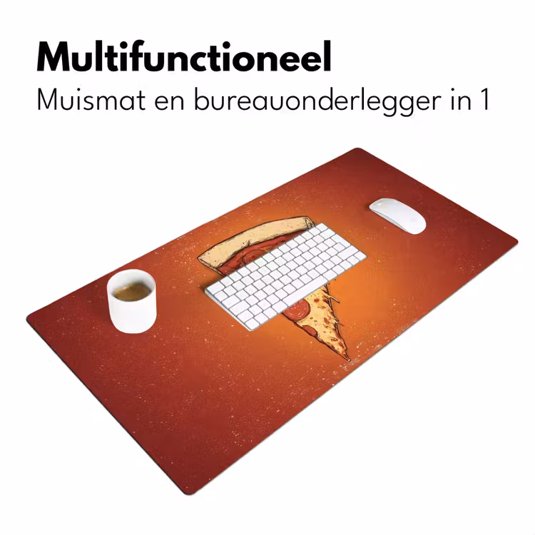 Bureau onderlegger - Pizza - Kaas - Rood - Pepperoni — 6