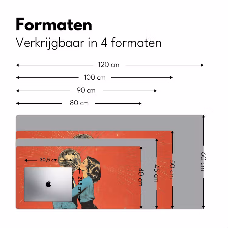 Bureau onderlegger - Vrouw - Retro - Discobal - Kus — 7
