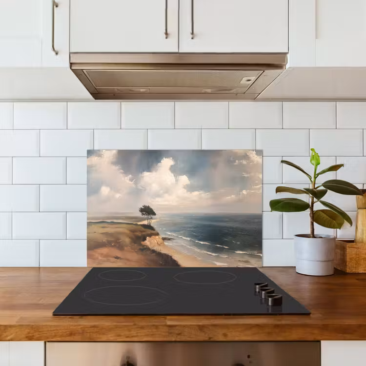 Spatscherm keuken - Klif - Zee - Boom — 6