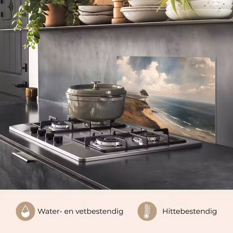 Spatscherm keuken - Klif - Zee - Boom — 7