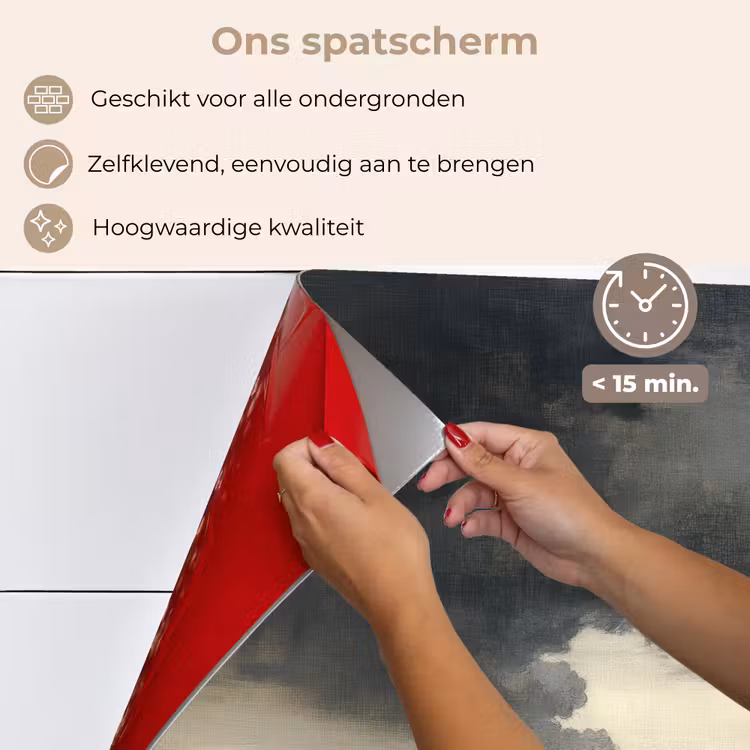 Spatscherm keuken - Kust - Golven - Rots - Storm — 4