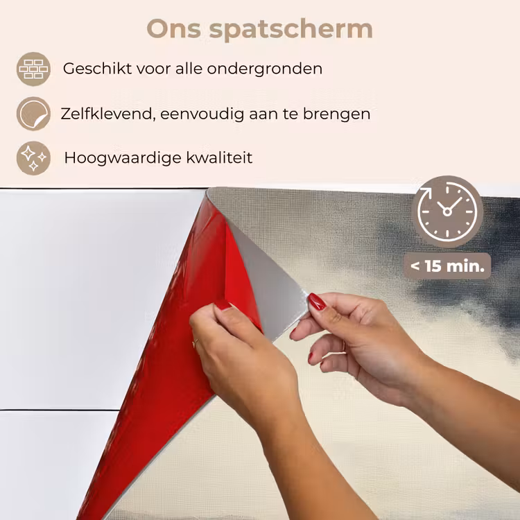 Spatscherm keuken - Zee - Rotsen - Storm — 4