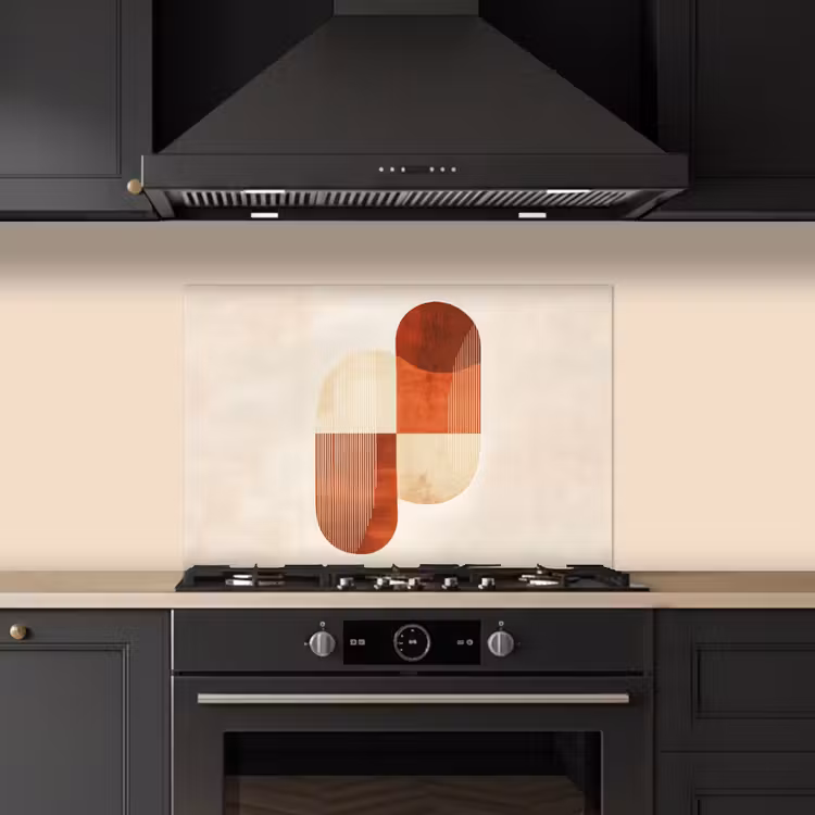 Spatscherm keuken - Bogen - Beige - Vormen — 2