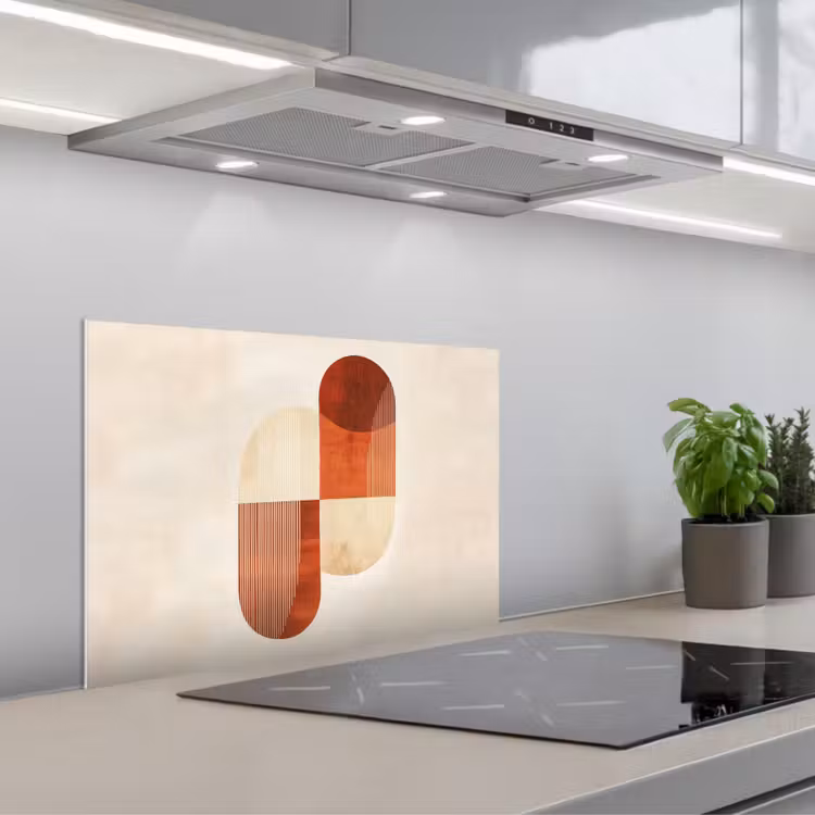 Spatscherm keuken - Bogen - Beige - Vormen — 5