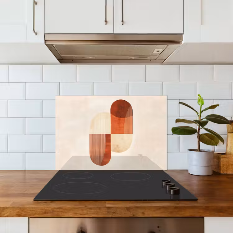Spatscherm keuken - Bogen - Beige - Vormen — 6