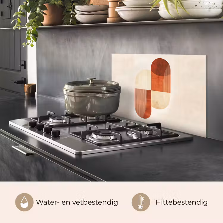 Spatscherm keuken - Bogen - Beige - Vormen — 7