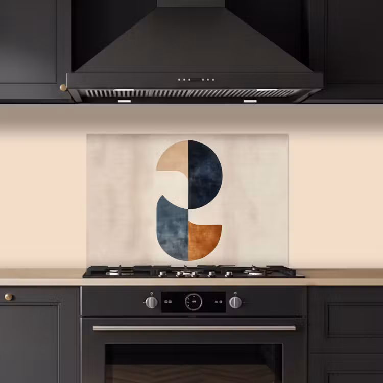 Spatscherm keuken - Cirkels - Abstract - Kleurrijk — 2