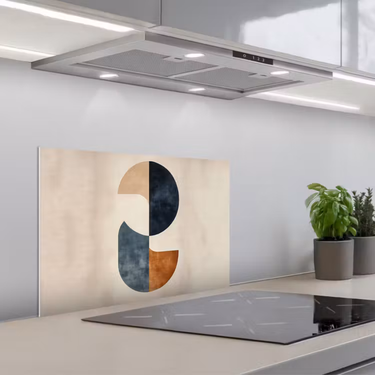 Spatscherm keuken - Cirkels - Abstract - Kleurrijk — 5