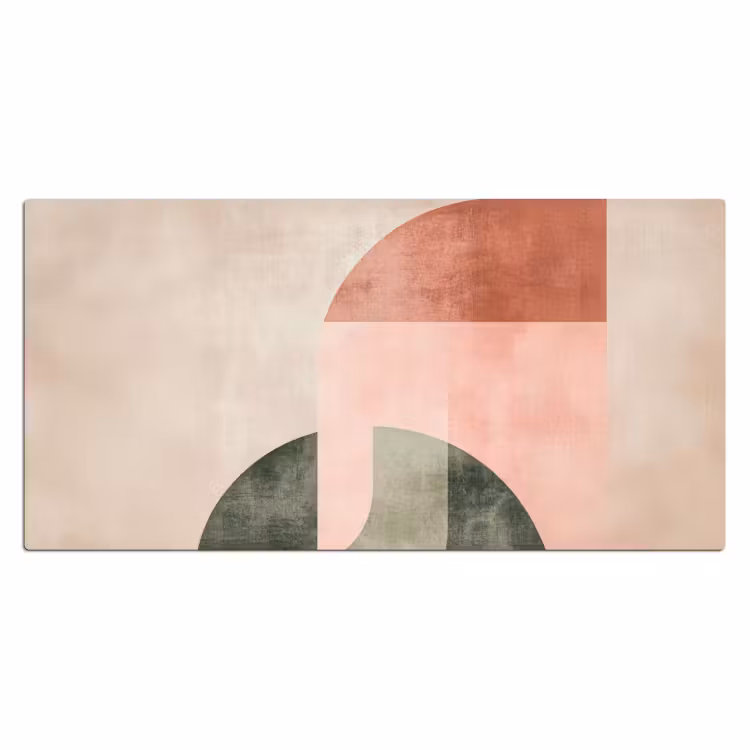 Bureau onderlegger - Cirkel - Abstract - Roze — 1