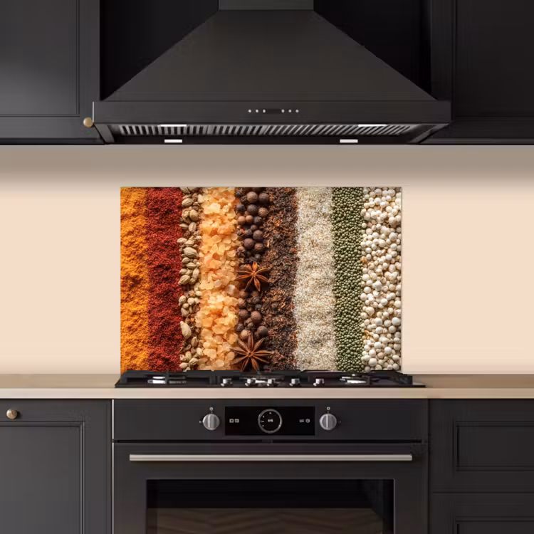 Spatscherm keuken - Banen - Verticaal - Kruiden - Variatie — 2
