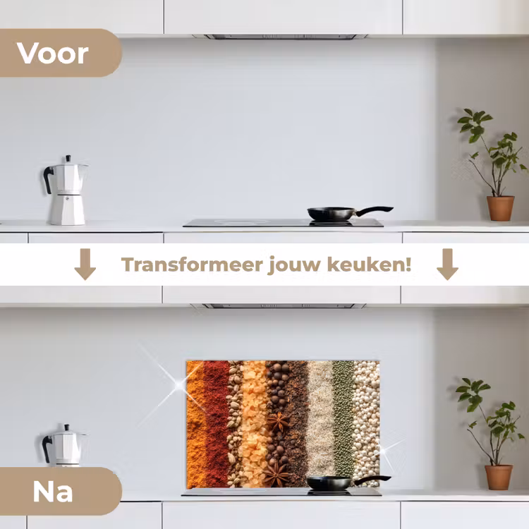 Spatscherm keuken - Banen - Verticaal - Kruiden - Variatie — 3