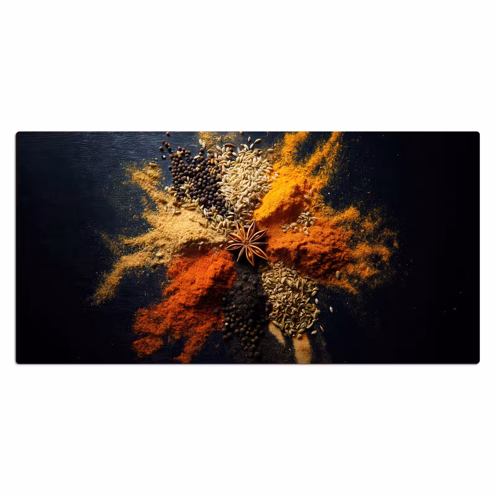 Bureau onderlegger - Specerijen - Explosie - Oranje — 1