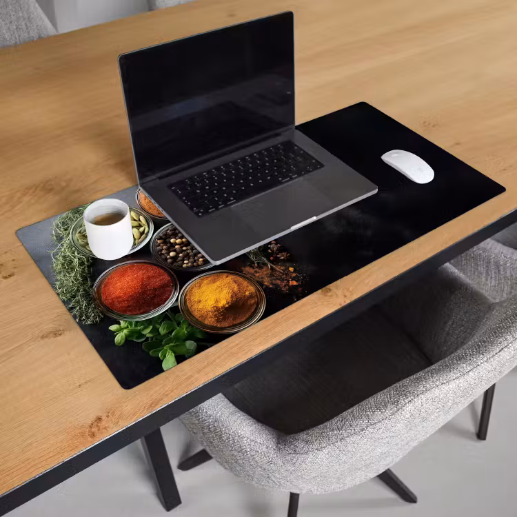 Bureau onderlegger - Glazen - Bakjes - Blaadjes - Kruiden — 2