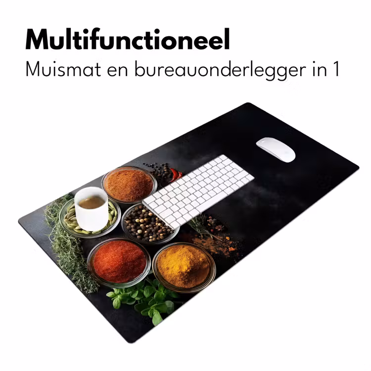 Bureau onderlegger - Glazen - Bakjes - Blaadjes - Kruiden — 6
