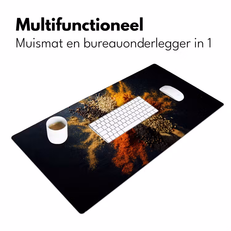 Bureau onderlegger - Specerijen - Explosie - Oranje — 6