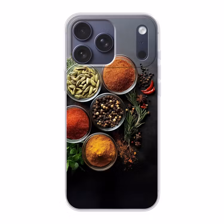 Telefoonhoesje Softcase - Glazen - Bakjes - Blaadjes - Kruiden