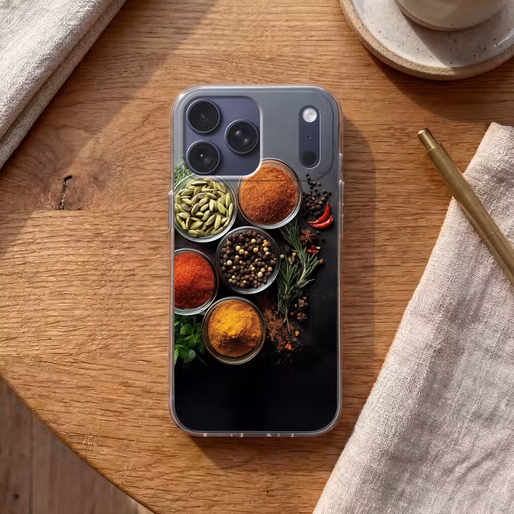 Telefoonhoesje Softcase - Glazen - Bakjes - Blaadjes - Kruiden — 2
