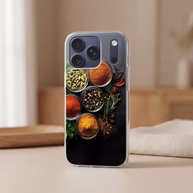Telefoonhoesje Softcase - Glazen - Bakjes - Blaadjes - Kruiden — 3