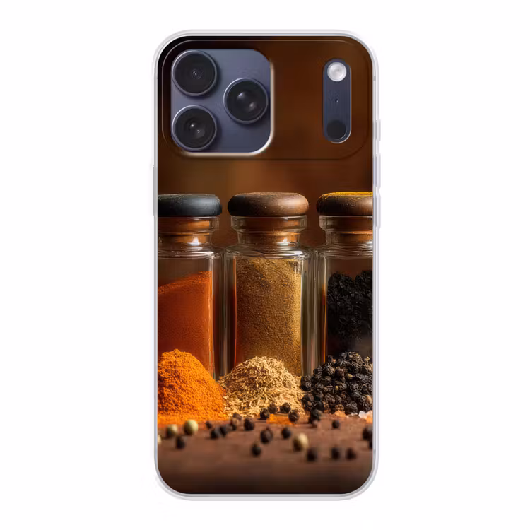 Telefoonhoesje Softcase - Potjes - Kruiden - Specerijen - Korrels
