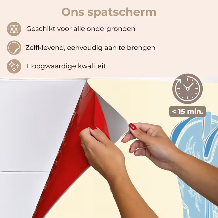 Spatscherm keuken - Illustratie - Cowboylaarzen - Patroon — 4