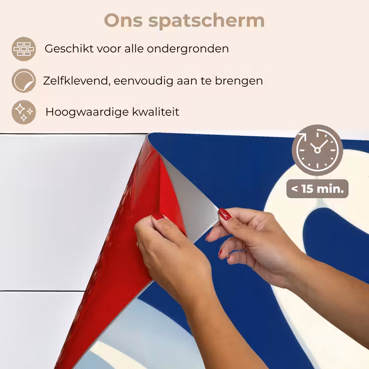 Spatscherm keuken - Zwaan - Wit - Snavel - Illustratie — 4