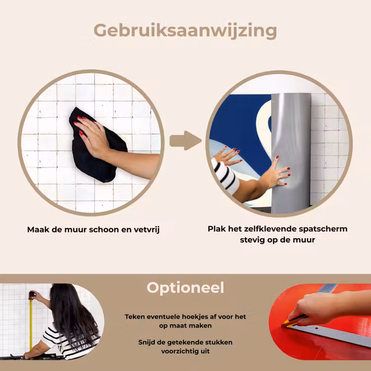 Spatscherm keuken - Zwaan - Wit - Snavel - Illustratie — 8