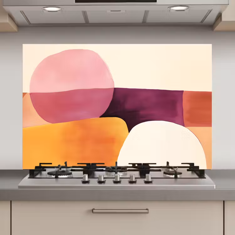 Spatscherm keuken - Vormen - Abstract - Kleurrijk — 1