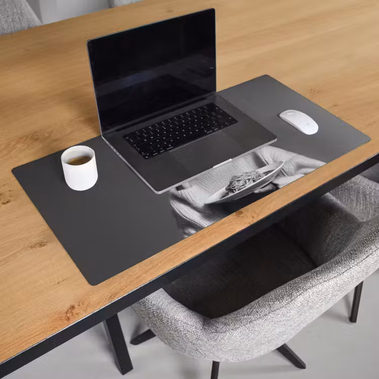 Bureau onderlegger - Vrouw met Zonnebril Spaghetti Zwart Wit — 2