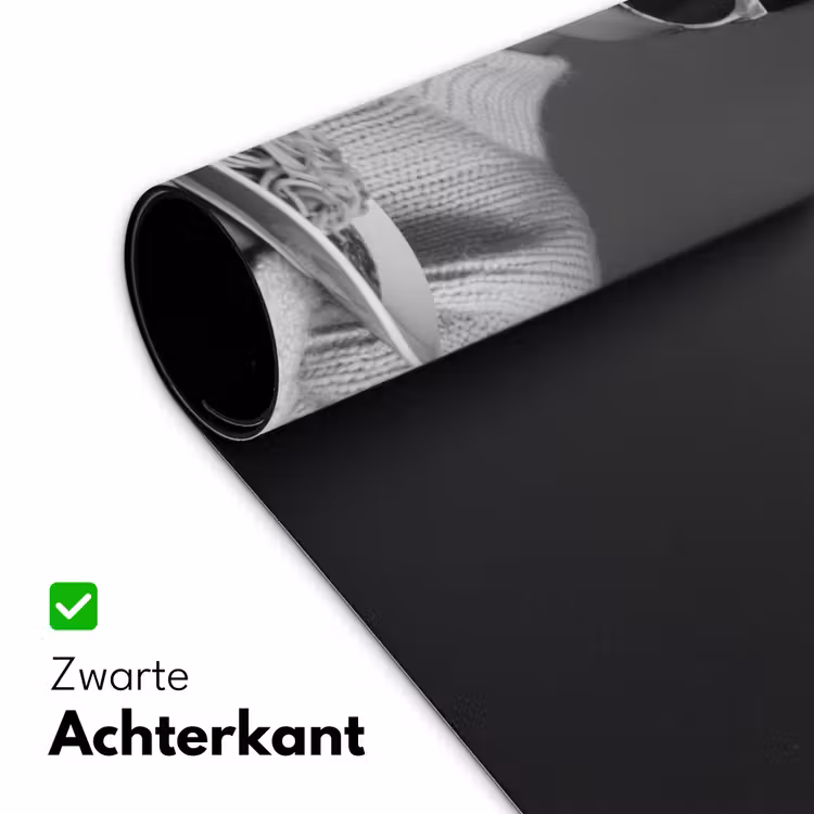Bureau onderlegger - Vrouw met Zonnebril Spaghetti Zwart Wit — 4